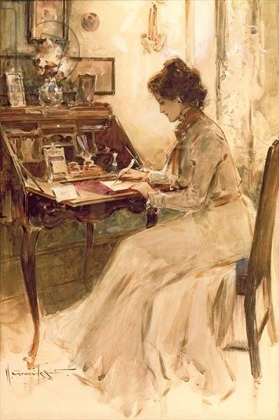 Vintage writing aesthetic